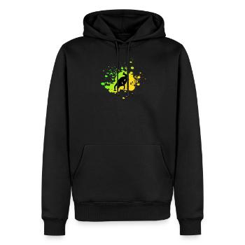 Hip Hop Breakdance - Männer Premium Bio Hoodie - Schwarz - Vorne - Nico (187cm)
