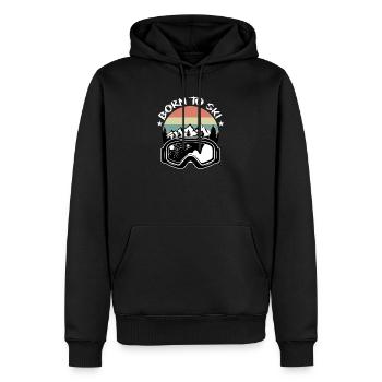 Born To Ski - Sjifahrer Ski Piste Après Ski - Sweat à capuche Premium bio Homme - noir - Devant - Nico (187cm)