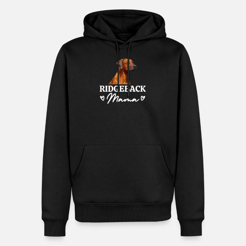 Rhodesian Ridgeback Mama - Sweat à capuche Premium bio Homme - noir