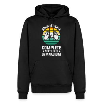 Gamer Zocker Zocken Gaming Konsole Grundschule - Männer Premium Bio Hoodie - Schwarz - Vorne - Nico (187cm)