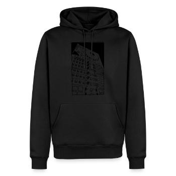 Shirt mit Mischpult | Techno, Trance, Deep House - Männer Premium Bio Hoodie - Schwarz - Vorne - Nico (187cm)