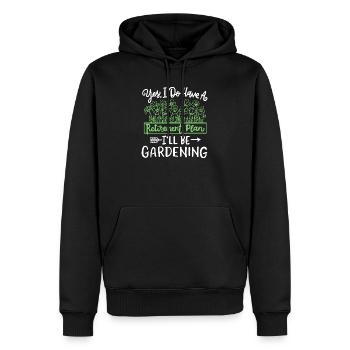 Gartenarbeit Gärtner - Männer Premium Bio Hoodie - Schwarz - Vorne - Nico (187cm)