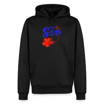 Meilleure sœur de tous les temps - Sweat à capuche Premium bio Homme - noir - Devant - Nico (187cm)