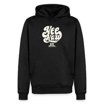 YEE HAW Cowboy Boots Rodeo - Men’s Premium Organic Hoodie - black - Front - Nico (187cm)