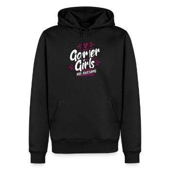 Les Gamer Girls sont géniales - Gamerin Gaming Mädchen - Sweat à capuche Premium bio Homme - noir - Devant - Nico (187cm)