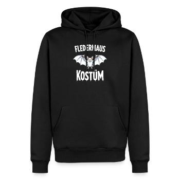 Bat Costume Halloween Carnival - Men’s Premium Organic Hoodie - black - Front - Nico (187cm)