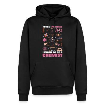 Rêves de chimie : je veux être chimiste - Sweat à capuche Premium bio Homme - noir - Devant - Nico (187cm)