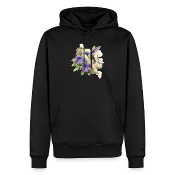 Colibri - Sweat à capuche Premium bio Homme - noir - Devant - Nico (187cm)