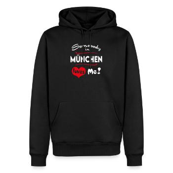 München Stadt Urban T-Shirt City Heimatliebe Town - Männer Premium Bio Hoodie - Schwarz - Vorne - Nico (187cm)