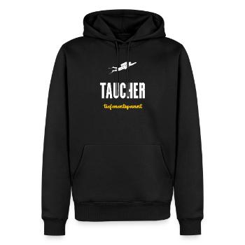 Taucher Geschenk Tiefenentspannt Tauchen - Männer Premium Bio Hoodie - Schwarz - Vorne - Nico (187cm)