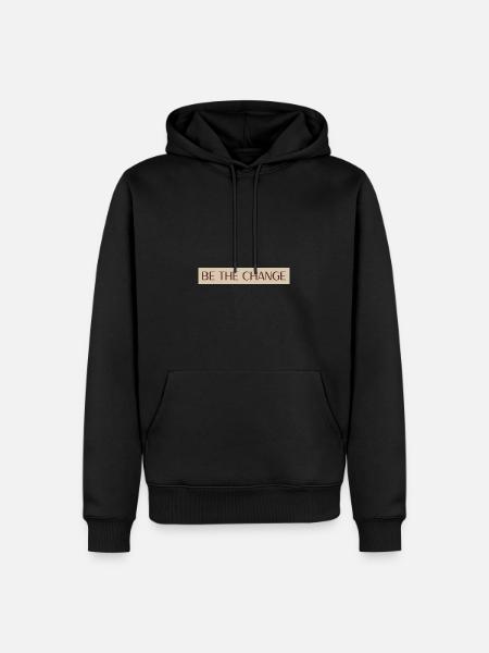 Be The Change - Men’s Premium Organic Hoodie - black