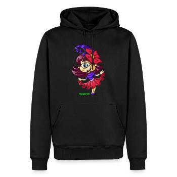 Dworfy Zwergline - Männer Premium Bio Hoodie - Schwarz - Vorne - Nico (187cm)