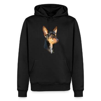 Rattenhund - Männer Premium Bio Hoodie - Schwarz - Vorne - Nico (187cm)