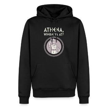 Antike Griechische Mythologie und Griechische - Männer Premium Bio Hoodie - Schwarz - Vorne - Nico (187cm)