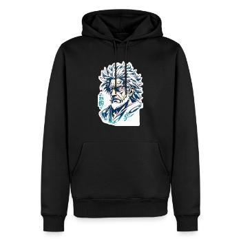 Anime / Bande dessinée / Japonais / Dessin animé / Dessin animé - Sweat à capuche Premium bio Homme - noir - Devant - Nico (187cm)