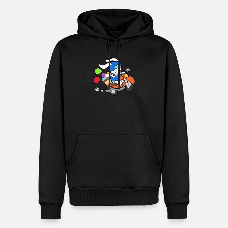 Easter easter bunny - Men’s Premium Organic Hoodie - black