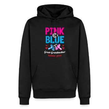 L’arrière-grand-mère rose ou bleue vous aime le genre - Sweat à capuche Premium bio Homme - noir - Devant - Nico (187cm)