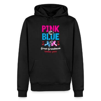L’arrière-grand-mère rose ou bleue vous aime le genre - Sweat à capuche Premium bio Homme - noir - Devant - Nico (187cm)