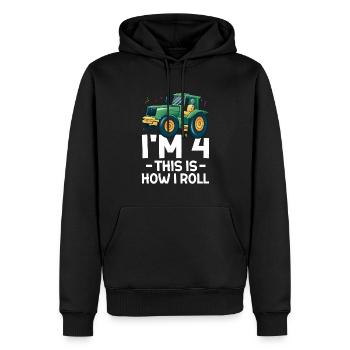 Paysagiste Jardinier Paysagiste Jardinier Garte - Sweat à capuche Premium bio Homme - noir - Devant - Nico (187cm)