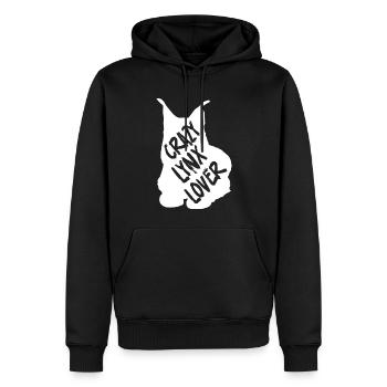 Lynx - Sweat à capuche Premium bio Homme - noir - Devant - Nico (187cm)