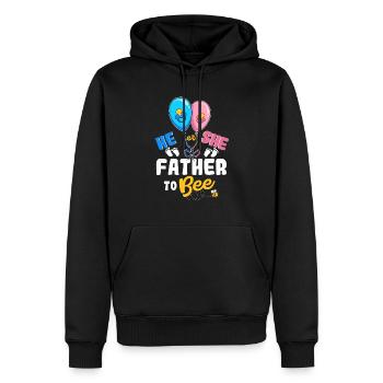Il ou elle père à abeille meilleur père de tous les temps paternité - Sweat à capuche Premium bio Homme - noir - Devant - Nico (187cm)