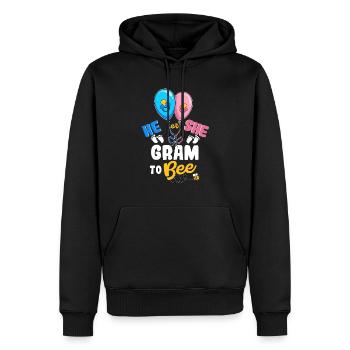 He or She Gram To Bee Best Grandma Ever - Men’s Premium Organic Hoodie - black - Front - Nico (187cm)