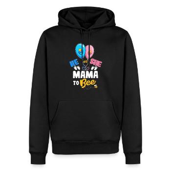 Il ou elle Mama To Bee Best Mom Ever Motherhood - Sweat à capuche Premium bio Homme - noir - Devant - Nico (187cm)