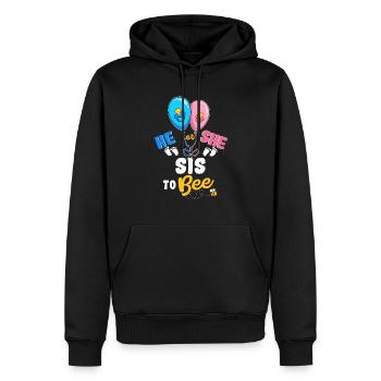 Il ou elle sis à Bee meilleure sœur Ever Big Sis - Sweat à capuche Premium bio Homme - noir - Devant - Nico (187cm)