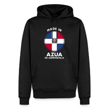 Dominikanische Republik - Männer Premium Bio Hoodie - Schwarz - Vorne - Nico (187cm)