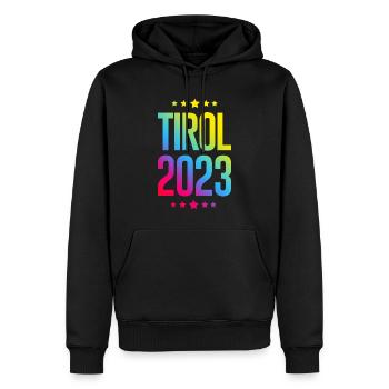 Tyrol 2023 - Men’s Premium Organic Hoodie - black - Front - Nico (187cm)