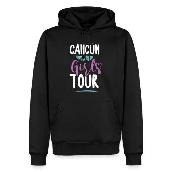 Cancun Girls Tour - Sweat à capuche Premium bio Homme - noir - Devant - Nico (187cm)
