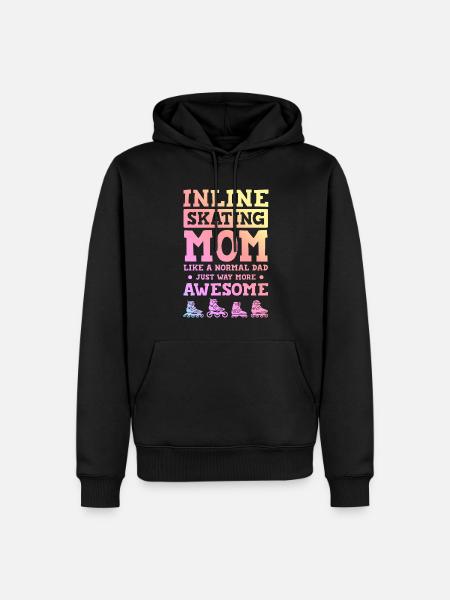 skate mama - Männer Premium Bio Hoodie - Schwarz