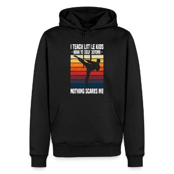 Tang Soo Do Kämpfer | Koreanisch Kämpfen Geschenke - Männer Premium Bio Hoodie - Schwarz - Vorne - Nico (187cm)