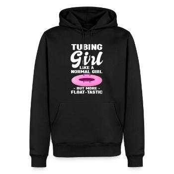 Rafting - Männer Premium Bio Hoodie - Schwarz - Vorne - Nico (187cm)