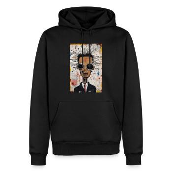 Poster: Pulling by the Hair - Men’s Premium Organic Hoodie - black - Front - Nico (187cm)