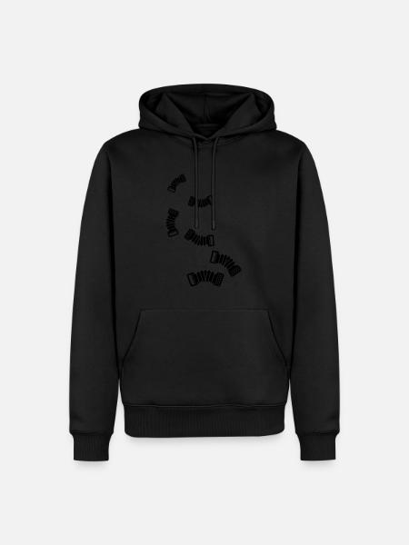Akkordeon musik - Männer Premium Bio Hoodie - Schwarz