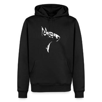 Bull Terrier Silhouette Chien Chien Wilsigns - Sweat à capuche Premium bio Homme - noir - Devant - Nico (187cm)