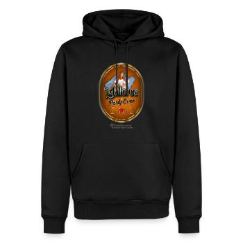 Mallorca - Männer Premium Bio Hoodie - Schwarz - Vorne - Nico (187cm)