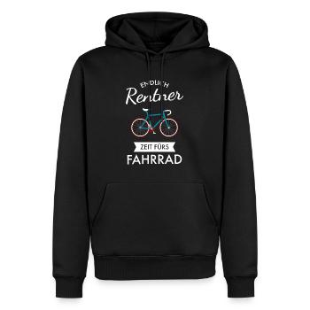 Endlich Rentner Zeit Fürs Fahrrad - Radsport - Männer Premium Bio Hoodie - Schwarz - Vorne - Nico (187cm)