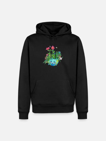 Il vaut mieux laisser l'herbe pousser dessus - Sweat à capuche Premium bio Homme - noir
