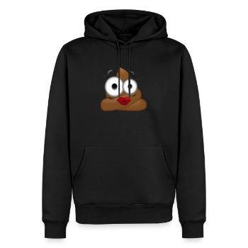 Funny Kackhaufen - Männer Premium Bio Hoodie - Schwarz - Vorne - Nico (187cm)