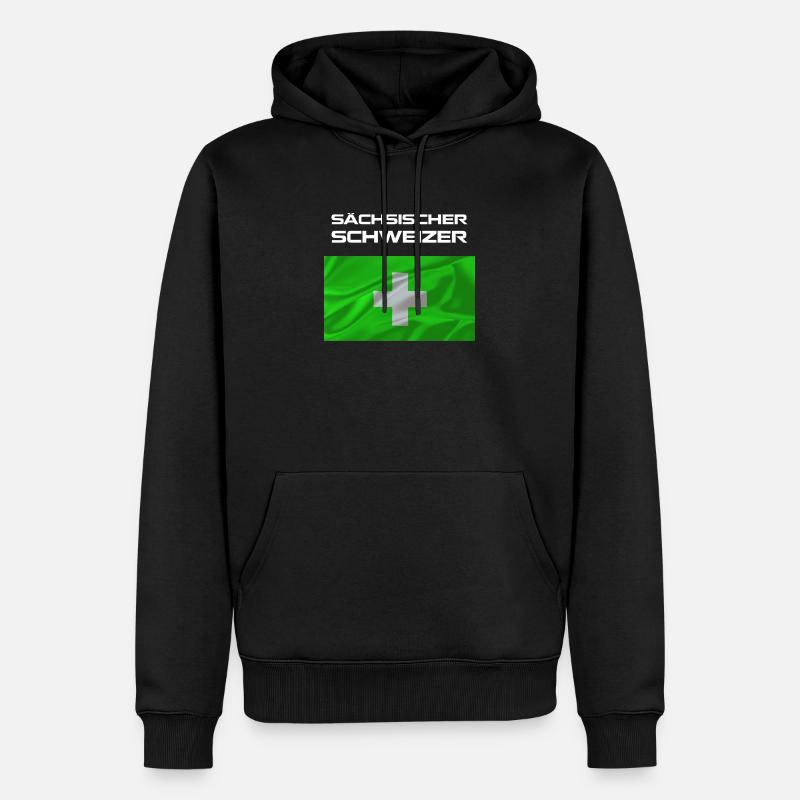 sächsischer schweizer 2 - Männer Premium Bio Hoodie - Schwarz