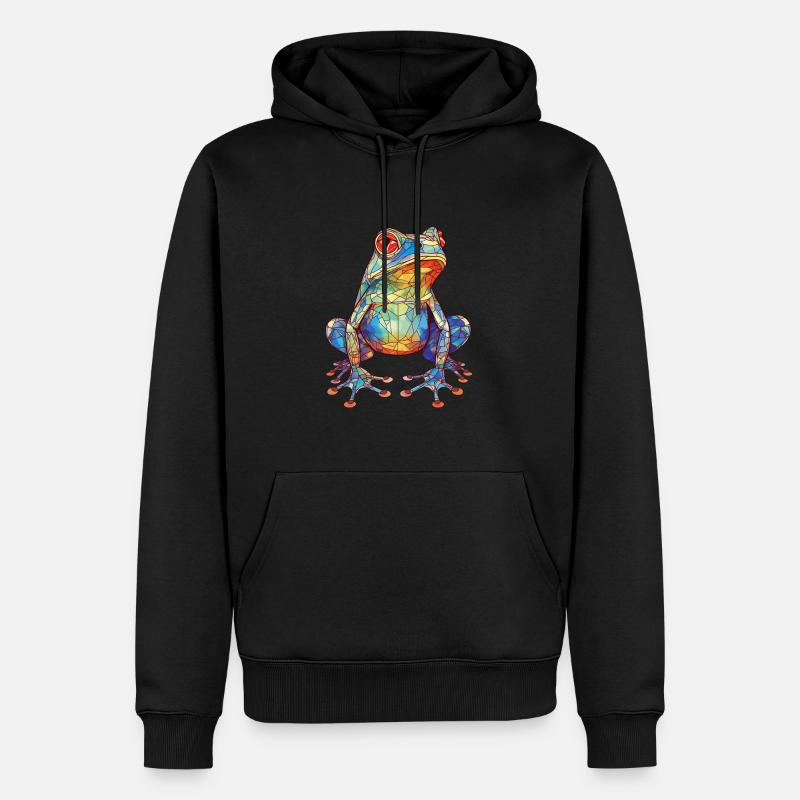 Grenouille - Sweat à capuche Premium bio Homme - noir