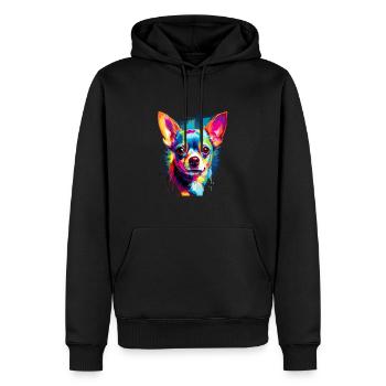Chihuahua Colorful - Männer Premium Bio Hoodie - Schwarz - Vorne - Nico (187cm)