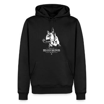 Proud Belgian Malinois Mom Hunde Hund Wilsigns - Männer Premium Bio Hoodie - Schwarz - Vorne - Nico (187cm)