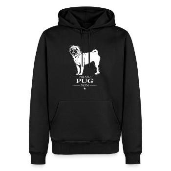 Carlin Maman Chien Carlin Carlin Wilsigns - Sweat à capuche Premium bio Homme - noir - Devant - Nico (187cm)