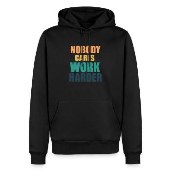 Un design exclusif également idéal comme cadeau Nobo - Sweat à capuche Premium bio Homme - noir - Devant - Nico (187cm)