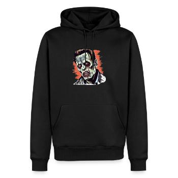 60er Jahre Horrorfilm Charakter Illustration - Männer Premium Bio Hoodie - Schwarz - Vorne - Nico (187cm)