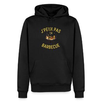J peux pas j ai Barbecue - Sweat à capuche Premium bio Homme - noir - Devant - Nico (187cm)