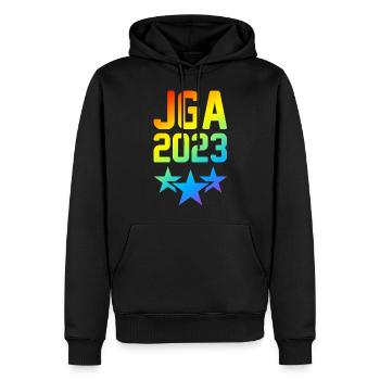 Jga 2023 Junggesellenabschied - Männer Premium Bio Hoodie - Schwarz - Vorne - Nico (187cm)